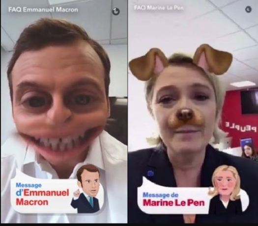 MacronLePenSnapchat